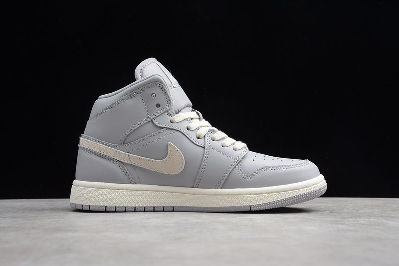 Gz Air Jordan 1 Mid Atmosphere Grey/Pale Ivory 19