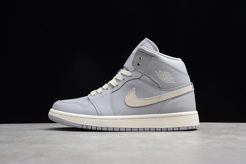 Gz Air Jordan 1 Mid Atmosphere Grey/Pale Ivory 23