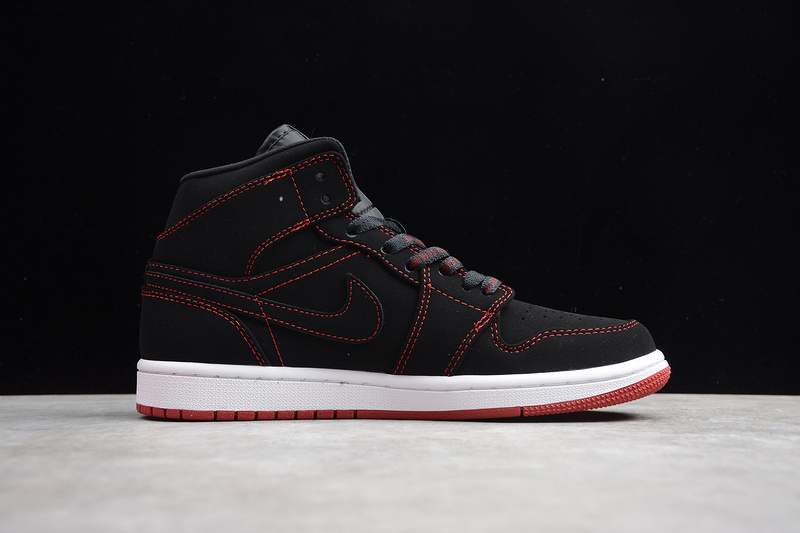 Air Jordan 1 Mid Fearless Come Fly With Me Black/Red-White 13