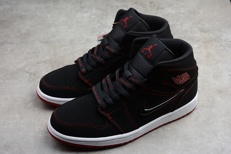 Air Jordan 1 Mid Fearless Come Fly With Me Black/Red-White 29