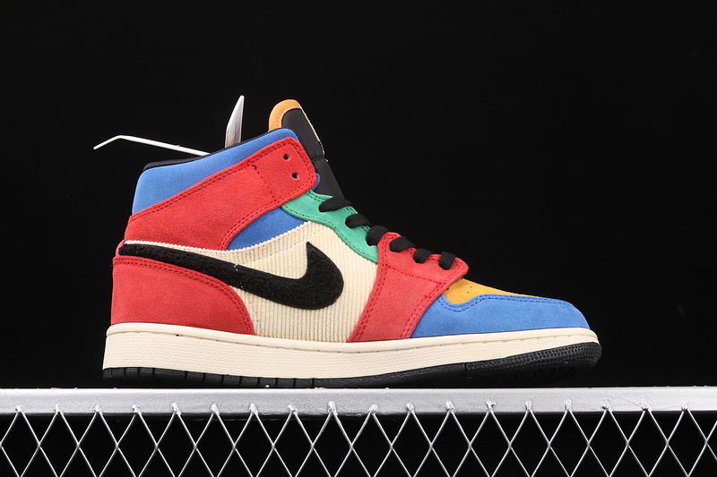 Air Jordan 1 Mid Se Fearless Blue The Great Black/Red/Blue 9