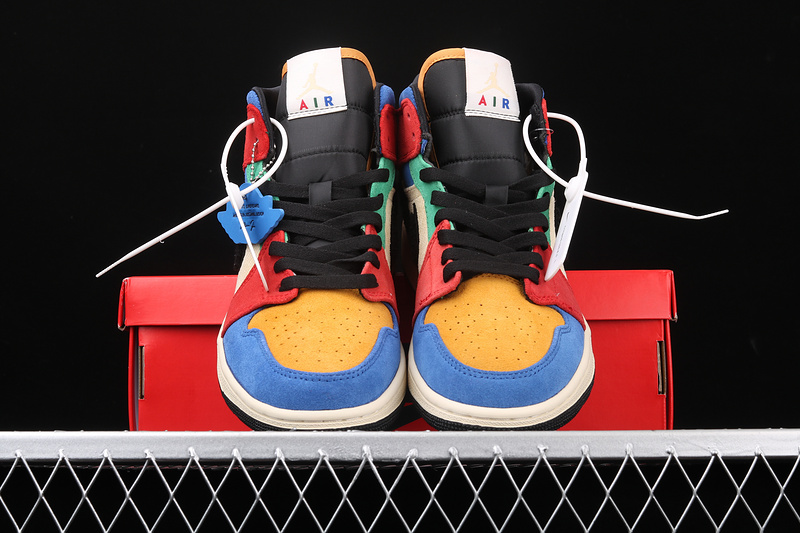 Air Jordan 1 Mid Se Fearless Blue The Great Black/Red/Blue 23