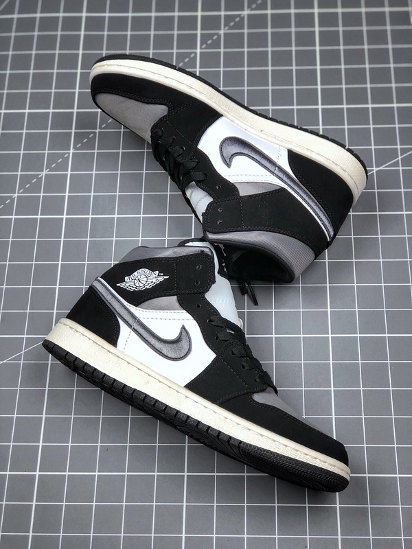 Air Jordan 1 Mid Satin Grey Toe Black/Anthracite-Sail 17