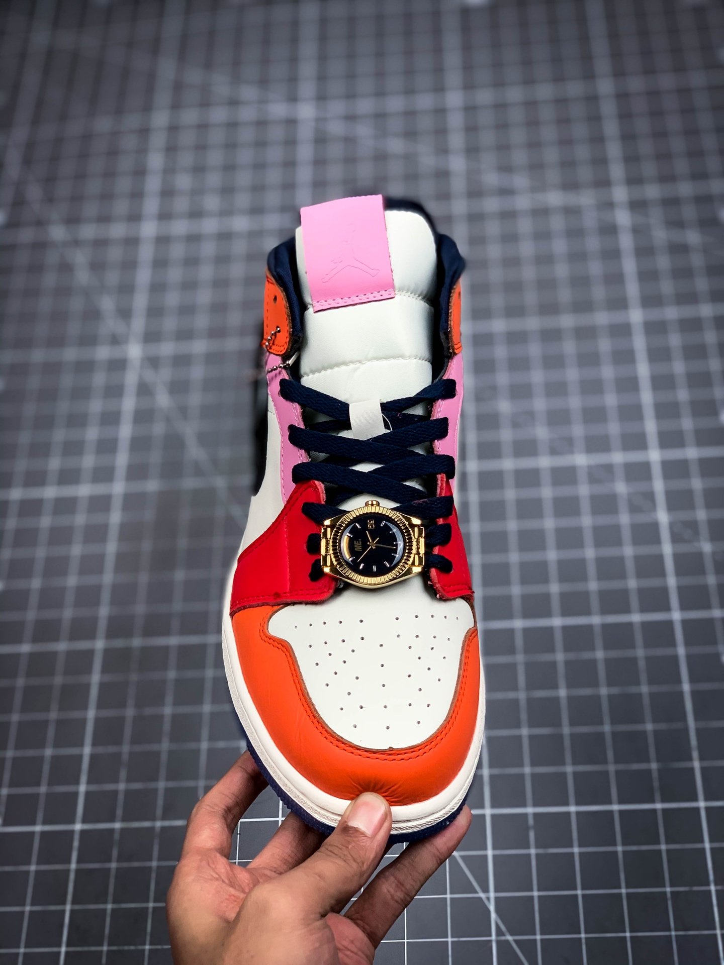 Air Jordan 1 Mid Se Fearless Melody Ehsani White/Orange 5