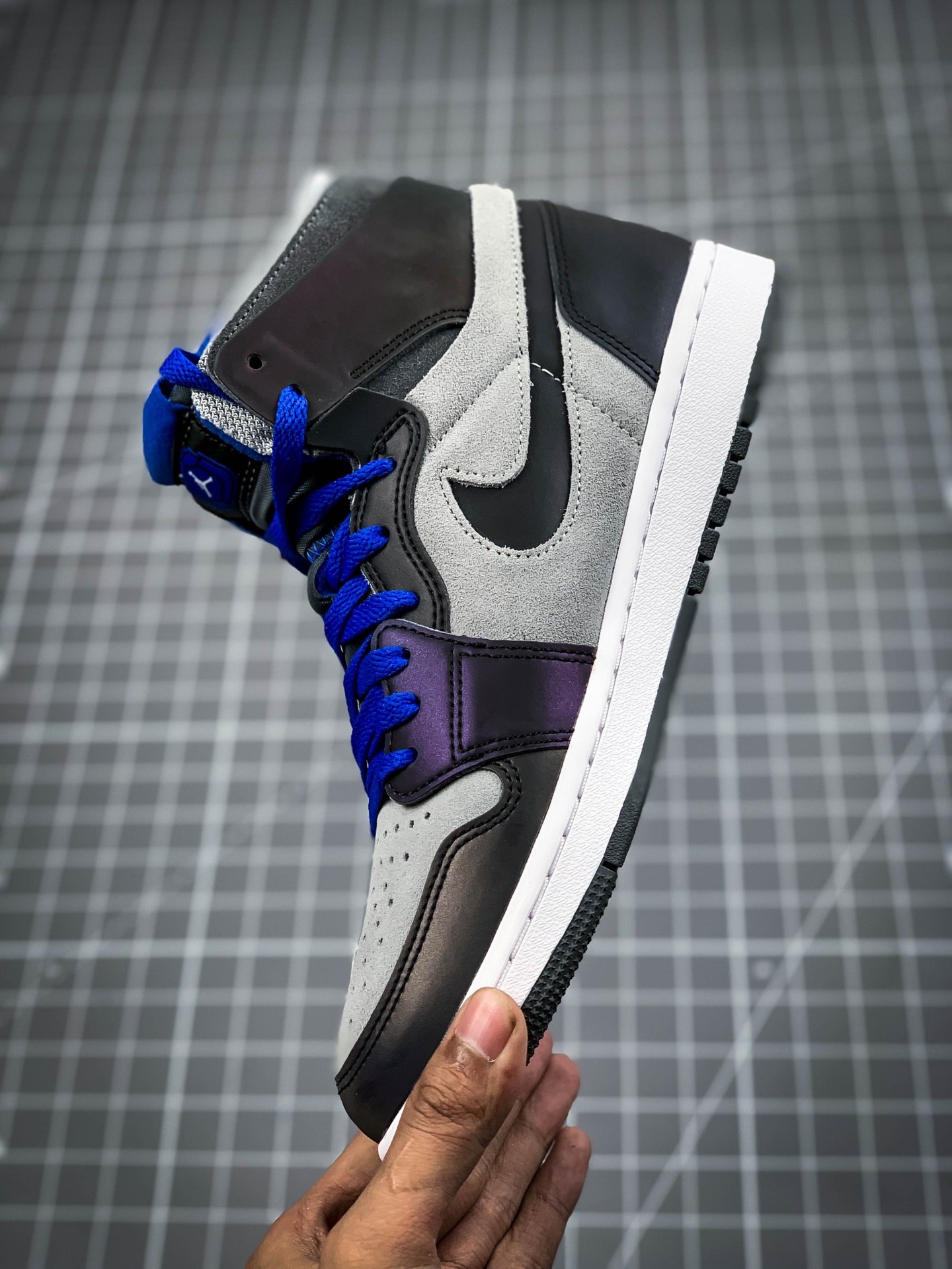 League Of Legends X Air Jordan 1 Zoom Comfort Black/Grey/Blue 3