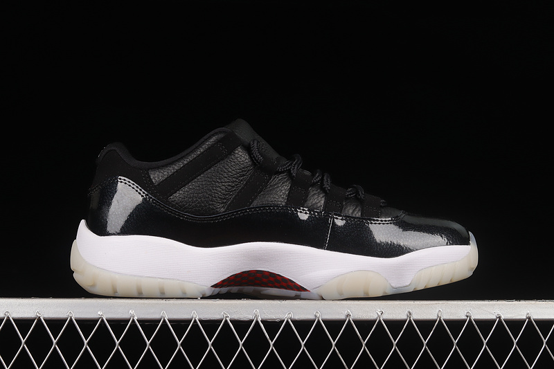 Air Jordan 11 Retro Low 72-10 Black/Gym Red/White/Sail 33