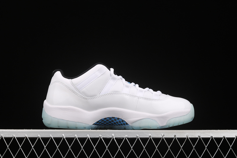 Air Jordan 11 Low White/White-Black-Legend Blue 3