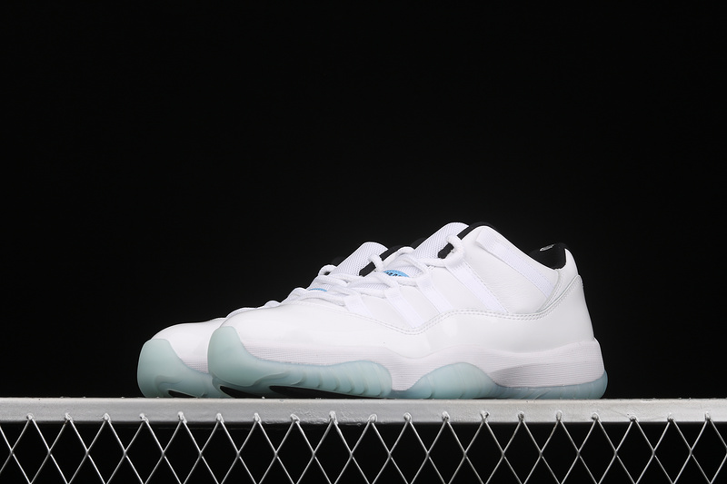 Air Jordan 11 Low White/White-Black-Legend Blue 9