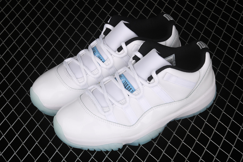 Air Jordan 11 Low White/White-Black-Legend Blue 13