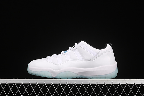 Air Jordan 11 Low White/White-Black-Legend Blue 19