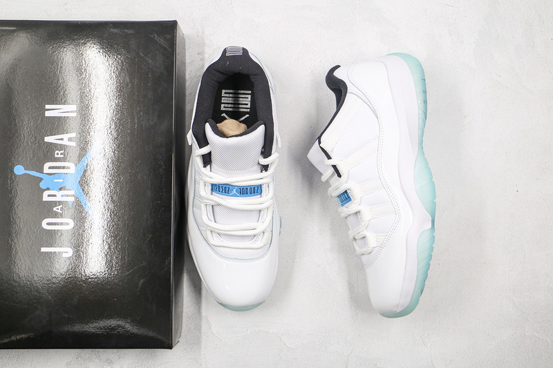 Air Jordan 11 Retro Low White/White/Black/Legend Blue 13