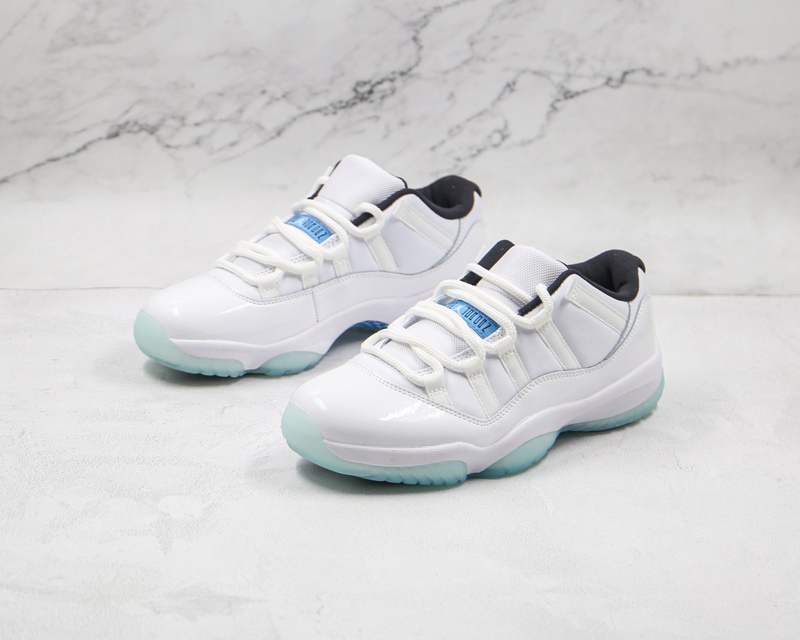 Air Jordan 11 Retro Low White/White/Black/Legend Blue 25