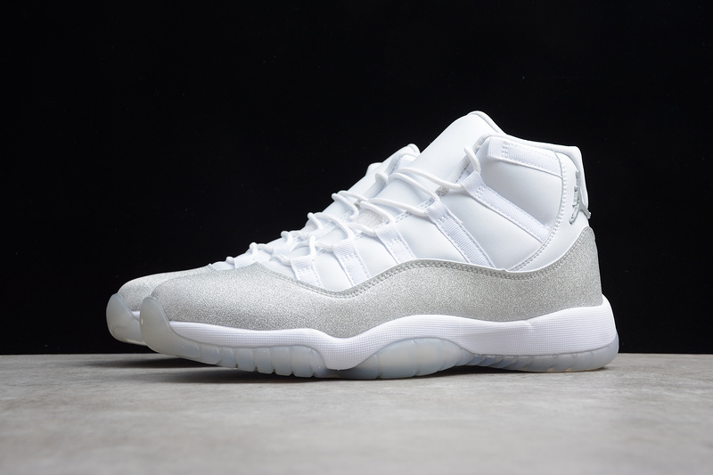 Gz Air Jordan 11 White/Metallic Silver/Vast Grey 3