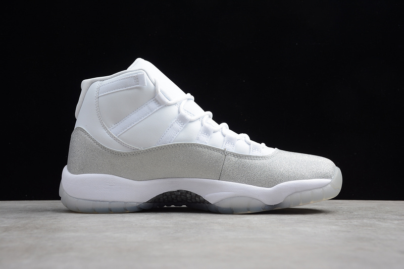 Gz Air Jordan 11 White/Metallic Silver/Vast Grey 15