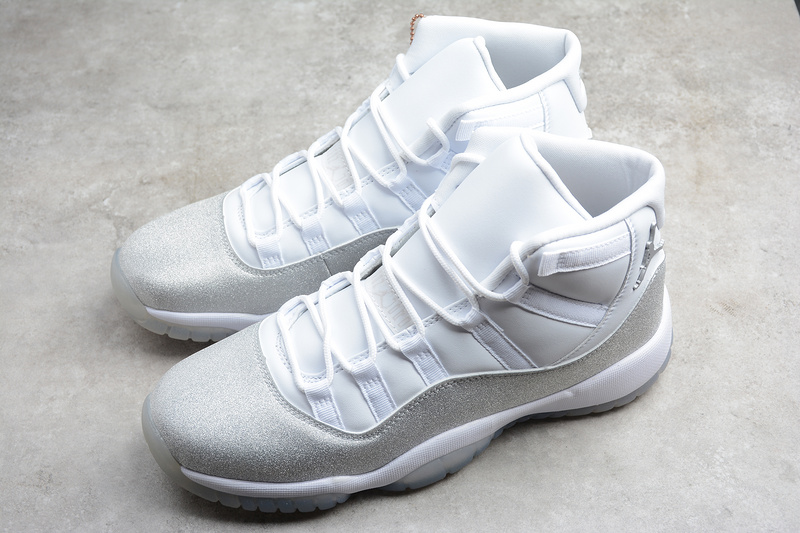 Gz Air Jordan 11 White/Metallic Silver/Vast Grey 29