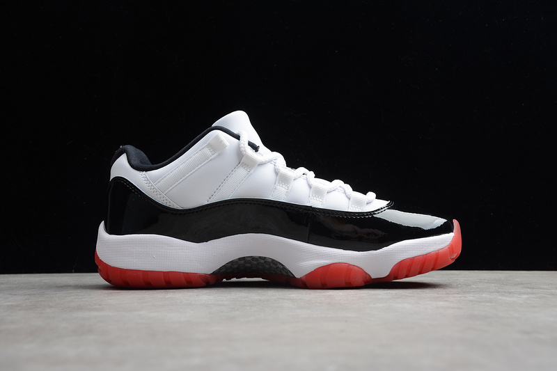 St Air Jordan 11 Low White/University Red-Black-True Red 3