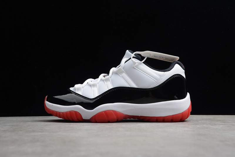 St Air Jordan 11 Low White/University Red-Black-True Red 5