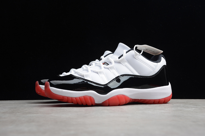 St Air Jordan 11 Low White/University Red-Black-True Red 15