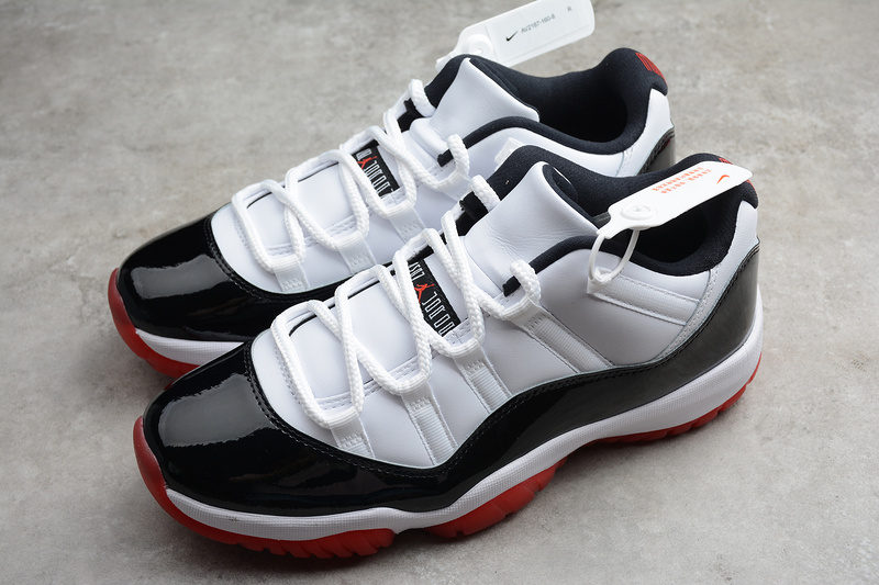 St Air Jordan 11 Low White/University Red-Black-True Red 27