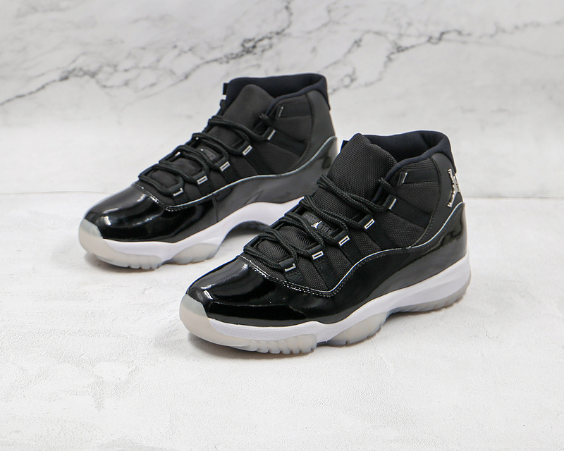 Air Jordan 11 Retro Jubilee 25Th Anniversary Black/Clear/White/Metallic Silver 13