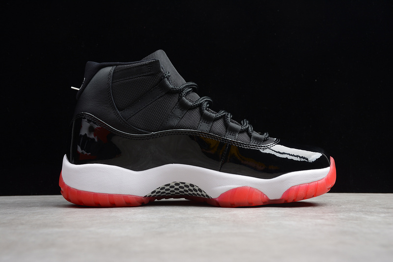 Cj Air Jordan 11 Bred Black/True Red-White 17