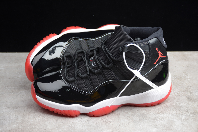 Cj Air Jordan 11 Bred Black/True Red-White 27