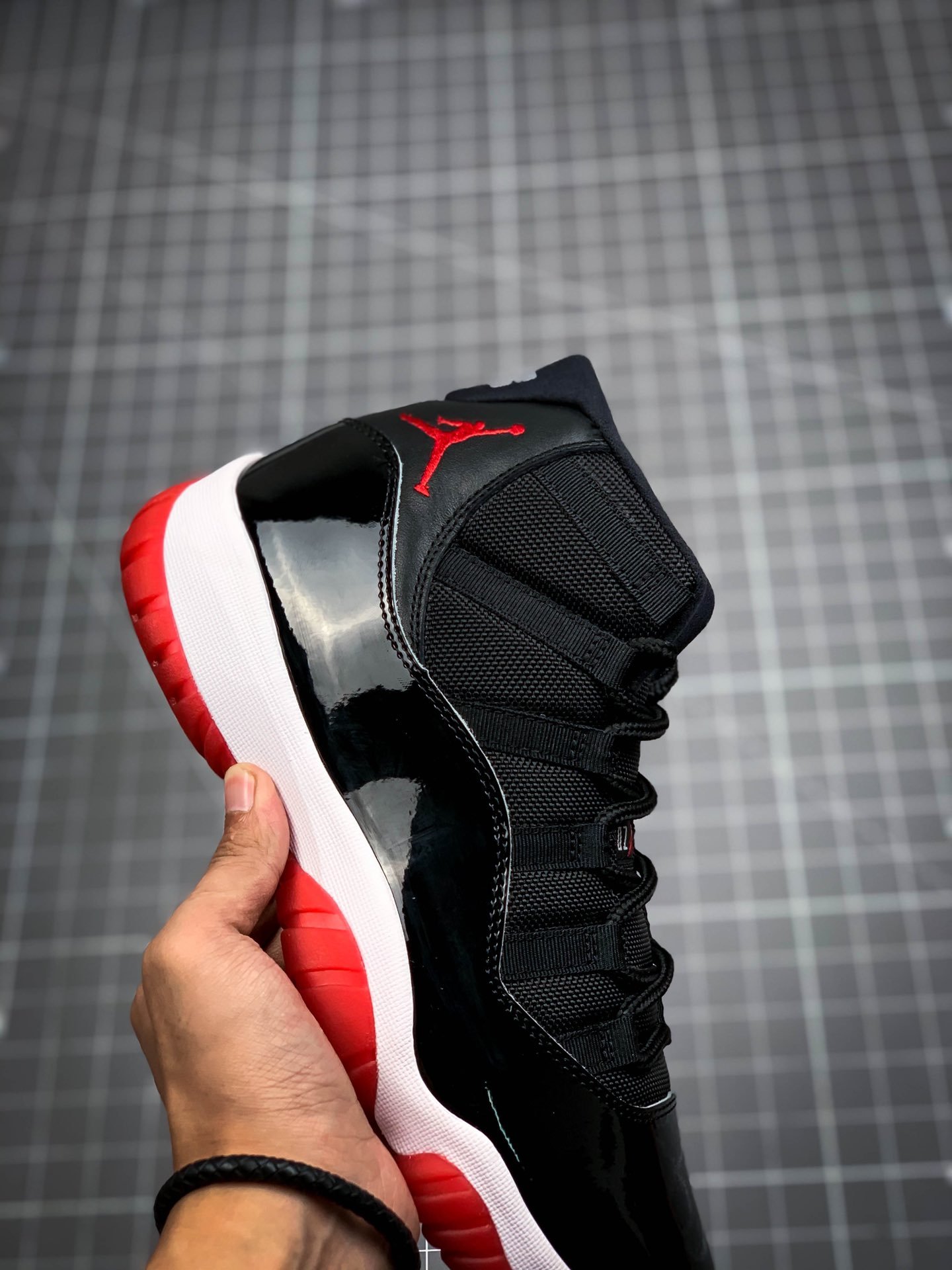 Air Jordan 11 Bred Black/True Red-White 13