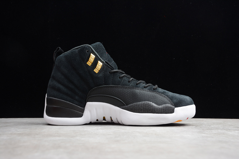 Gz Air Jordan 12 Retro Reverse Taxi Black/White 7