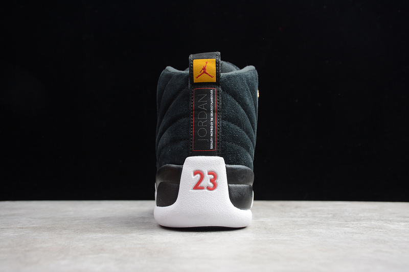 Gz Air Jordan 12 Retro Reverse Taxi Black/White 13