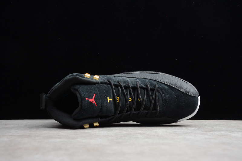 Gz Air Jordan 12 Retro Reverse Taxi Black/White 15