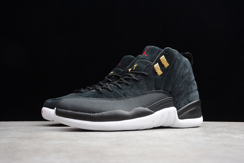 Gz Air Jordan 12 Retro Reverse Taxi Black/White 19