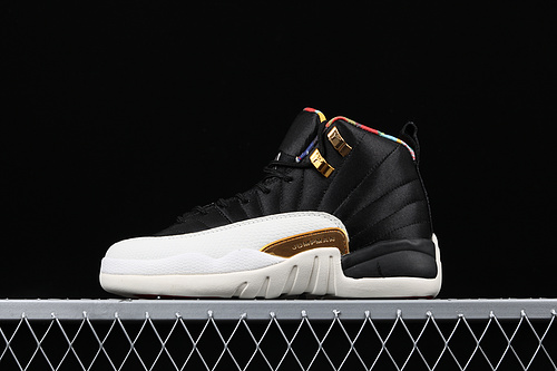 Air Jordan 12 Retro Chinese New Year Black/Metallic Gold/Red 25