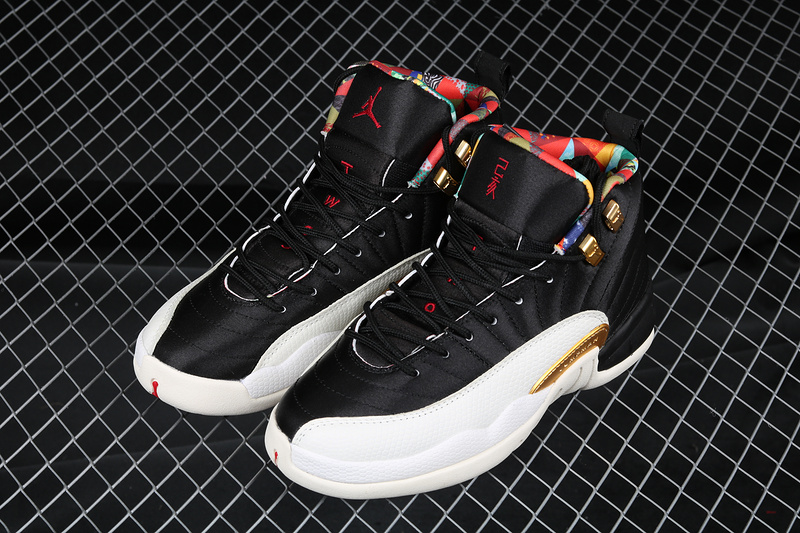 Air Jordan 12 Retro Chinese New Year Black/Metallic Gold/Red 29