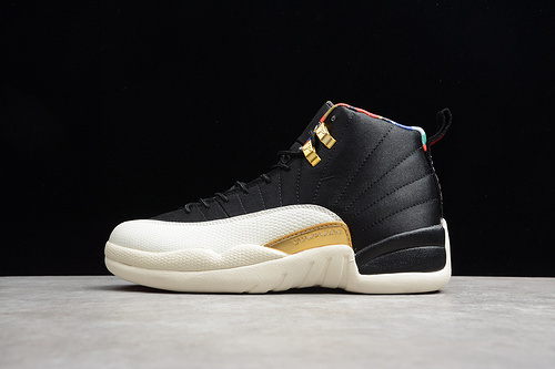 Gz Air Jordan 12 Retro Chinese New Year Black/True Red/Gold 31