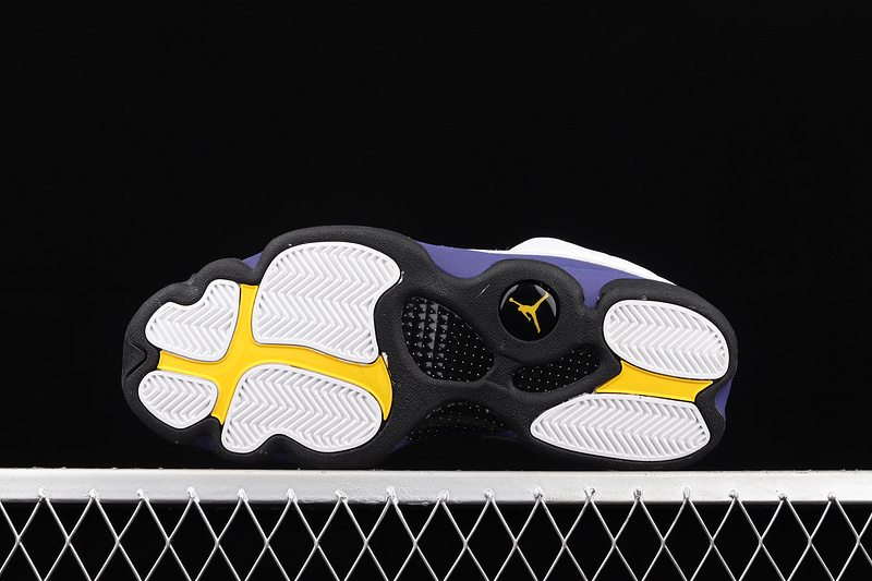 Air Jordan 13 Retro Lakers White/Black/Court Purple/University Gold 17