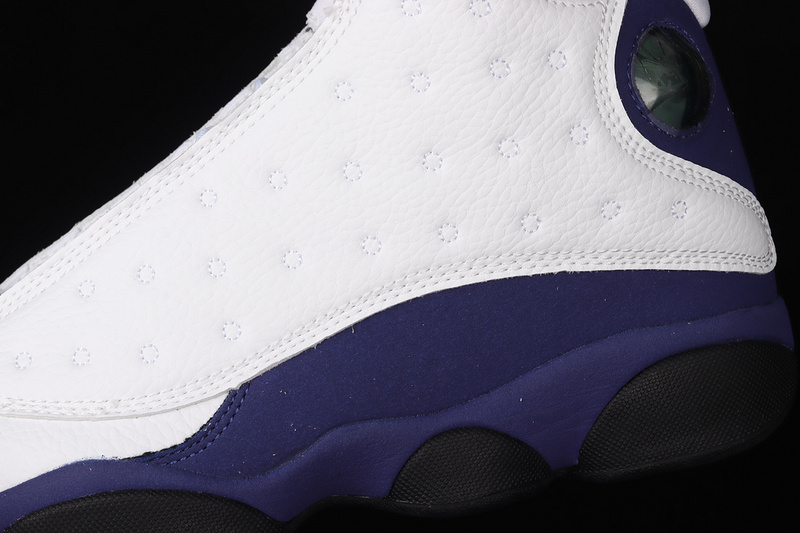 Air Jordan 13 Retro Lakers White/Black/Court Purple/University Gold 25