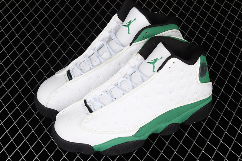 Air Jordan 13 Retro White/Black/Lucky Green 7