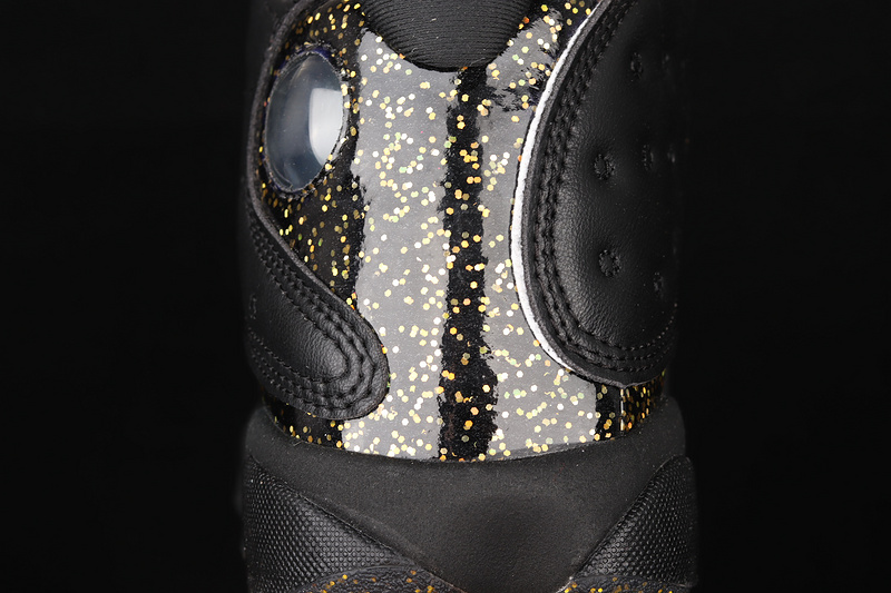 Air Jordan Retro 13 Gs Gold Glitter Black/Metallic Gold 31