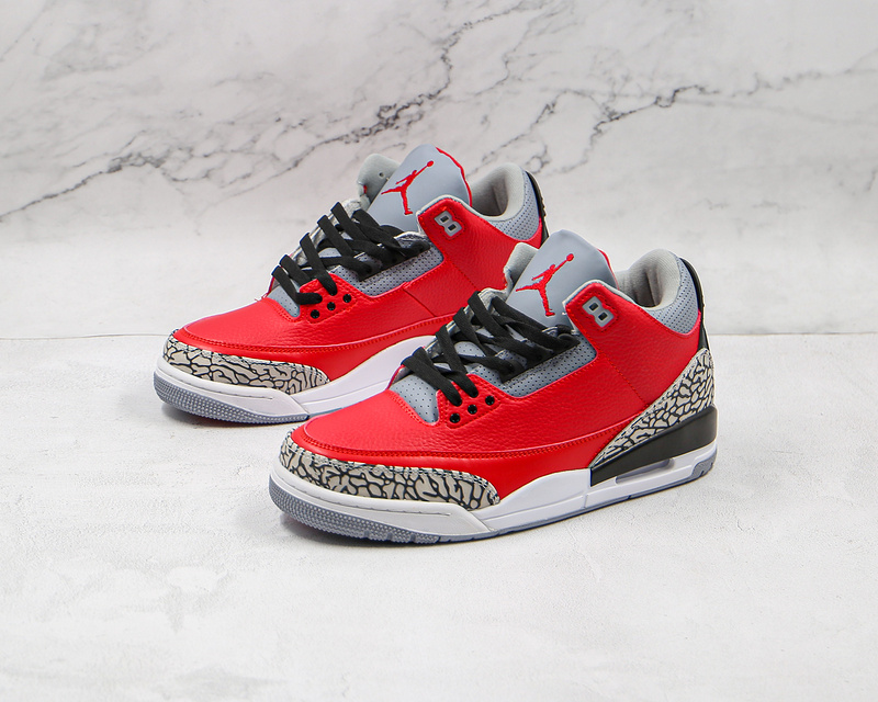 Air Jordan 3 Retro Se Unite Fire Red/Fire Red/Cement Grey/Black 5