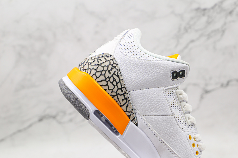 Air Jordan 3 Retro White/Laser Orange/Cementgrey/Black 11