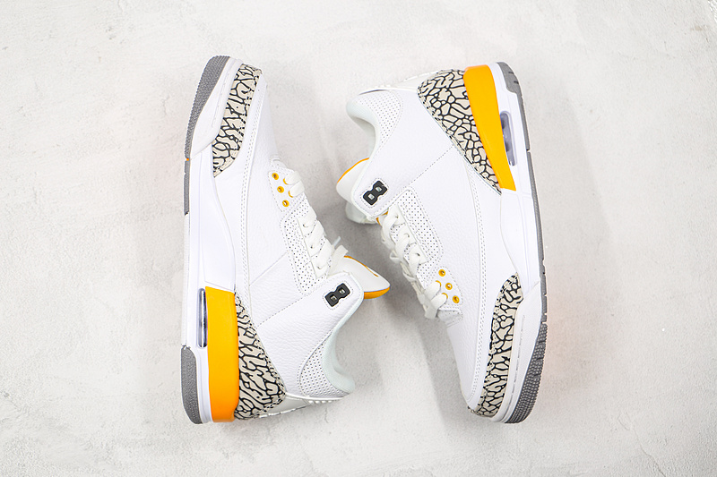 Air Jordan 3 Retro White/Laser Orange/Cementgrey/Black 21