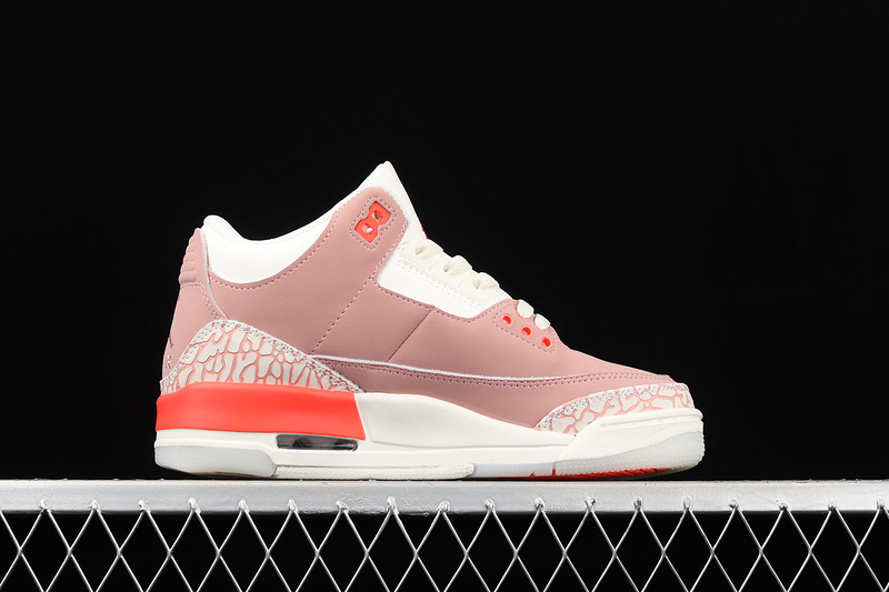 Air Jordan 3 Retro Sail/Rust Pink/White/Crimson 3