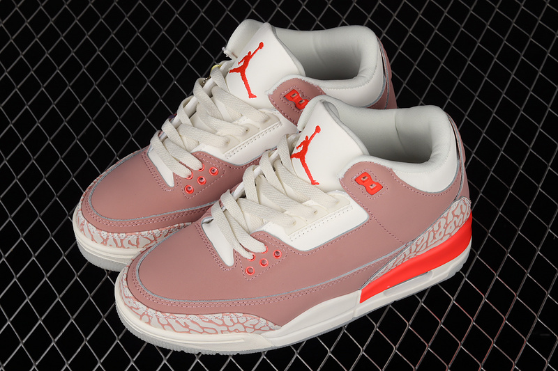 Air Jordan 3 Retro Sail/Rust Pink/White/Crimson 21