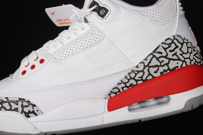 Air Jordan 3 Retro Hall Of Fame White/Cement Grey-Black-Fire Red 7