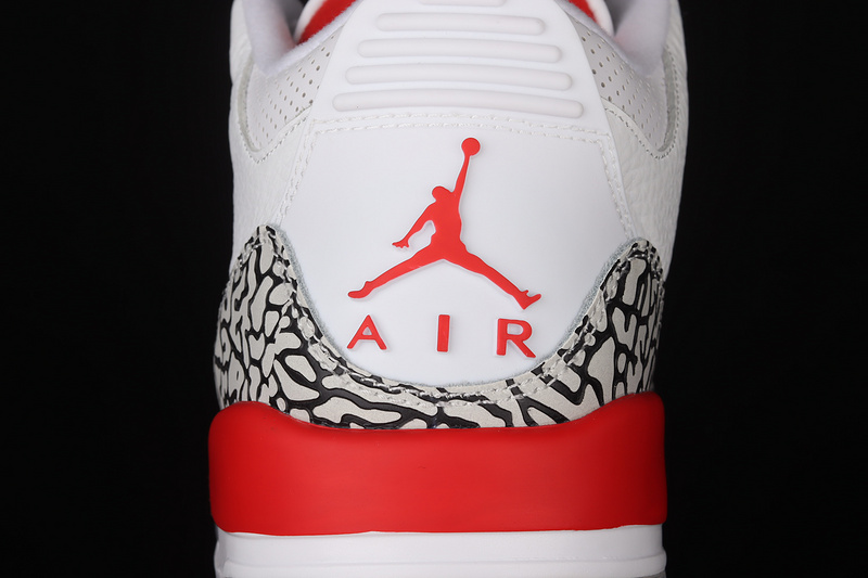 Air Jordan 3 Retro Hall Of Fame White/Cement Grey-Black-Fire Red 15