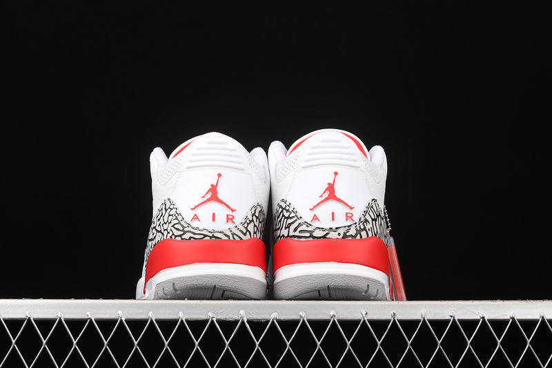 Air Jordan 3 Retro Hall Of Fame White/Cement Grey-Black-Fire Red 21