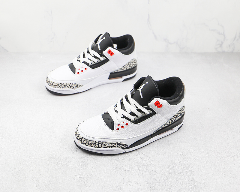 Air Jordan 3 Retro White/Black-Cmnt Gry-Infrrd 23 7