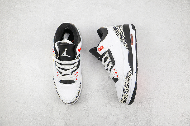 Air Jordan 3 Retro White/Black-Cmnt Gry-Infrrd 23 11