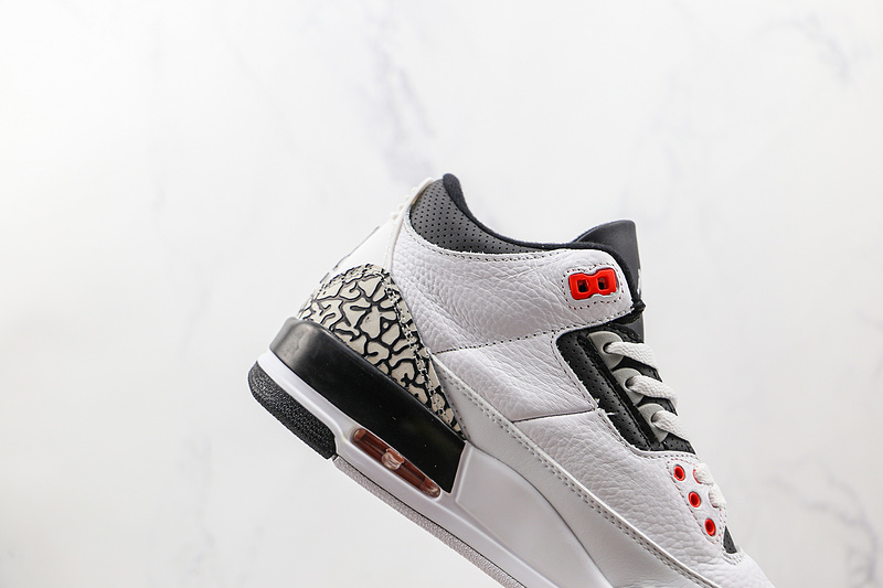 Air Jordan 3 Retro White/Black-Cmnt Gry-Infrrd 23 13