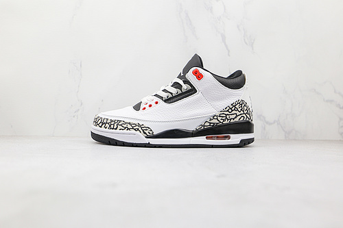 Air Jordan 3 Retro White/Black-Cmnt Gry-Infrrd 23 19